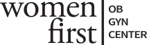 Women First OB GYN Center logo with link